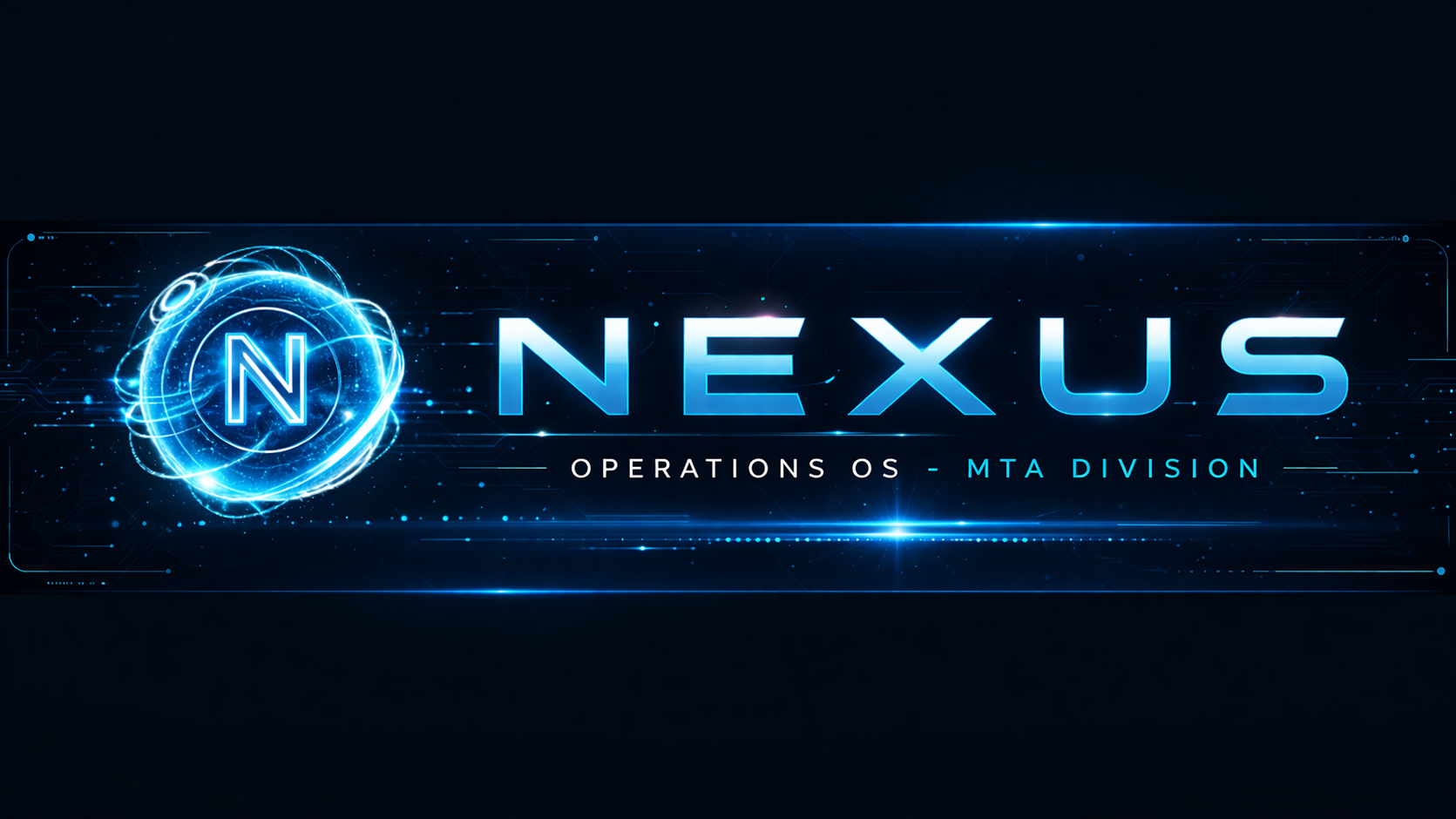 NEXUS Operations OS - MTA Division boot banner